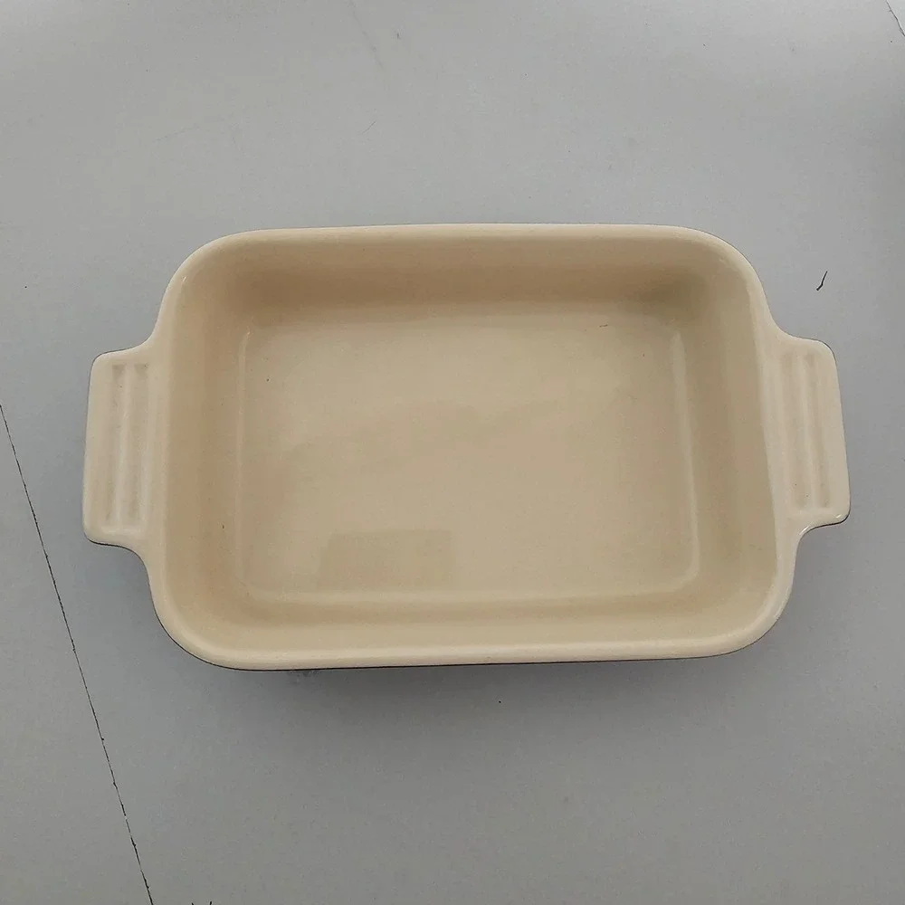 Le Creuset Stoneware Casserole Dish‎ Rectangular Baking Small Black 5x7 Cooking